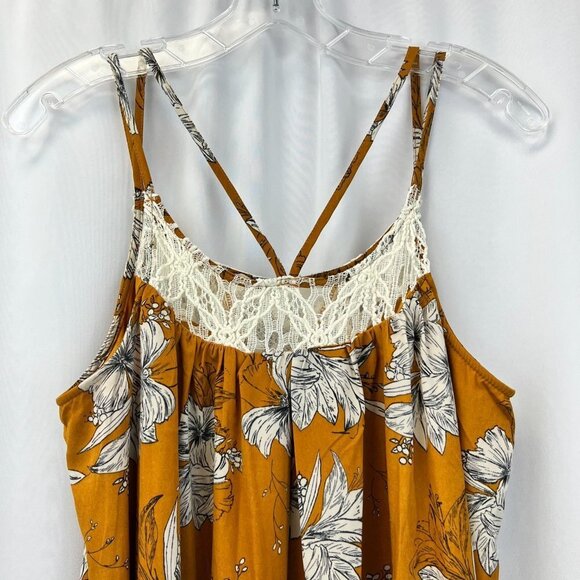 Doe & Rae Womens Multicolor Floral Sleeveless Scoop Neck Maxi Dress Size M - Picture 7 of 10